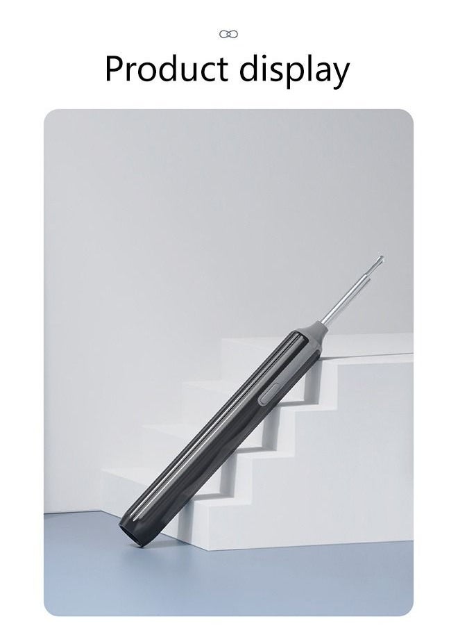 WEMART - Intelligent Visual Ear Picking Spoon High Definition Ear Picking Tool For Android Apple Phone Universal (Black) - Image 1