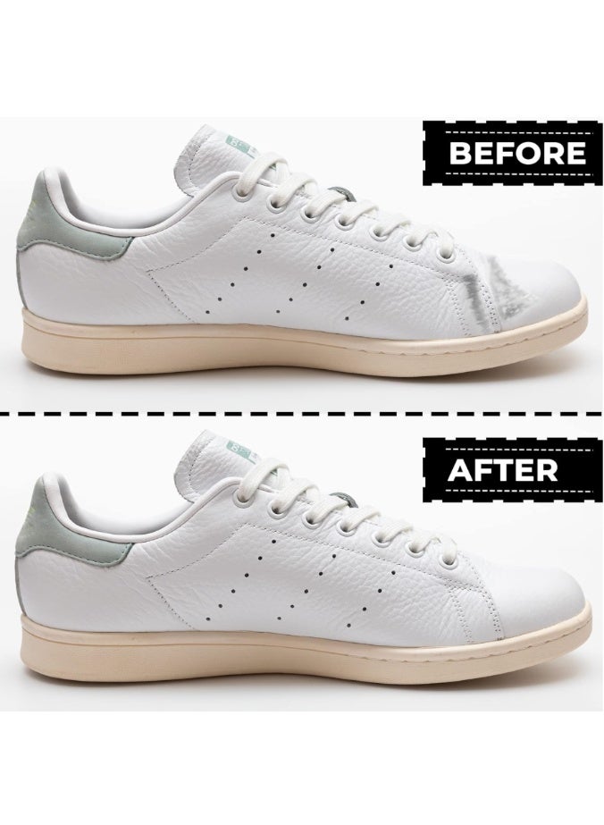 Silver Shoe Whitener for Leather, Vinyl, Nylon, Canvas & More - White Polish with Sponge Applicator - 75mL - Image 2