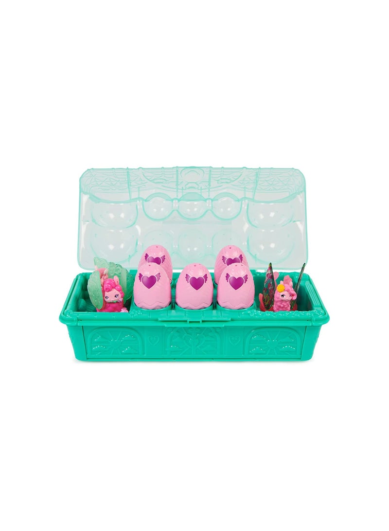 SPIN MASTER Hatchimals CollEGGtibles, Rainbow-Cation Llama Family Carton with Surprise Playset, 10 Characters, 2 Accessories  - Image 2