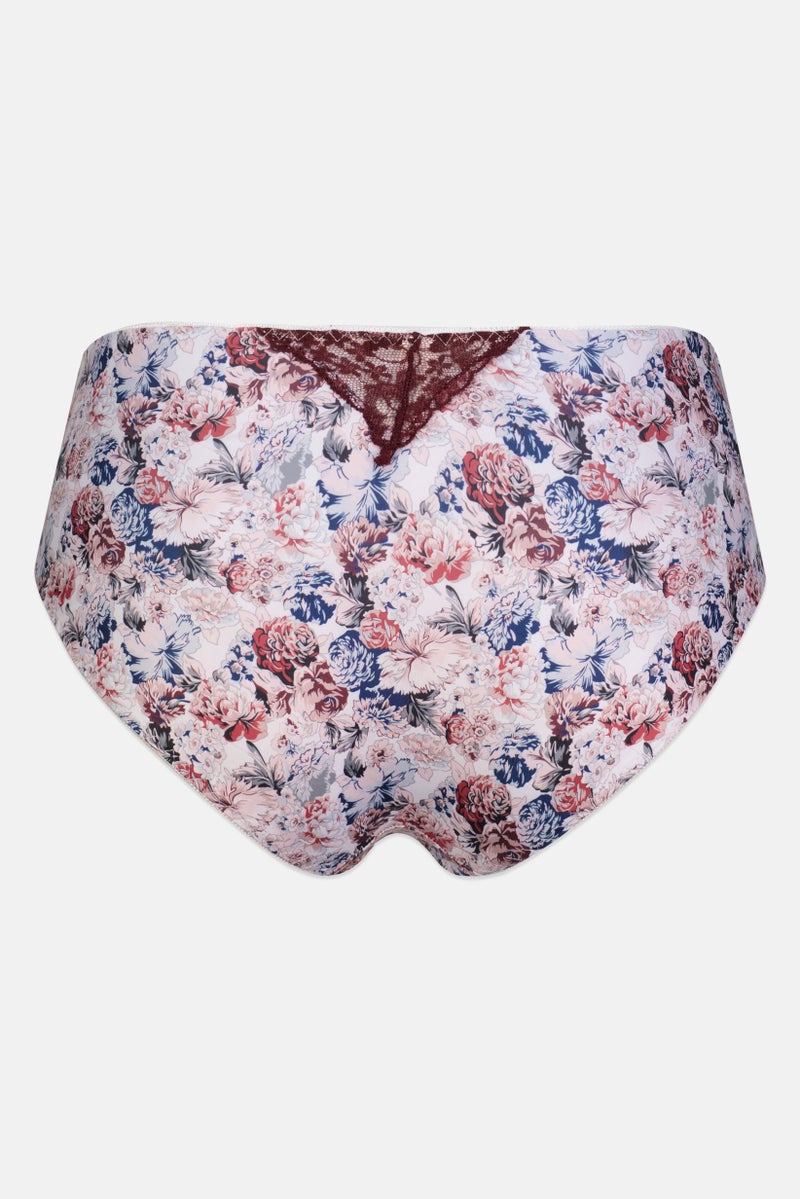 Chinese Laundry Women 3 Pieces Floral Pattern Pull On Panties, Multicolor - Image 4