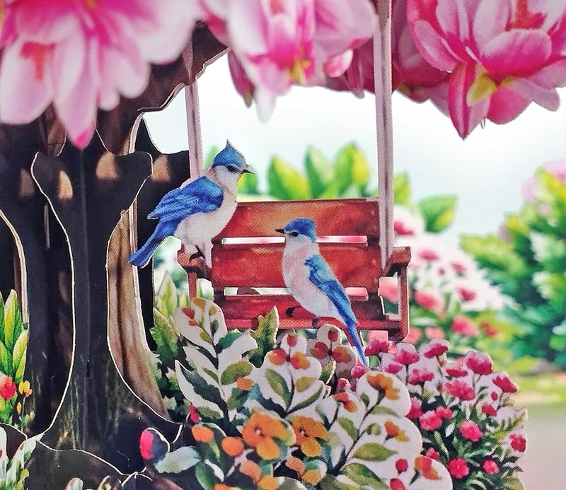كت بوب أب. كوم بطاقة عيد الأم من نوع “كوت بوب أب”， بطاقة عيد ميلاد ثلاثية الأبعاد، بطاقة للذكرى السنوية، بطاقة خطوبة، بطاقة تهنئة ثلاثية الأبعاد (بشكل شجرة الماجنوليا). - Image 3