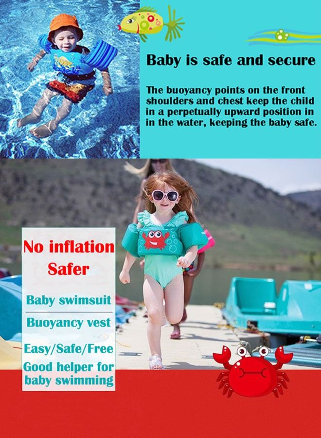 Generic Children's buoyancy life jacket vest swimming ring  - Image 3