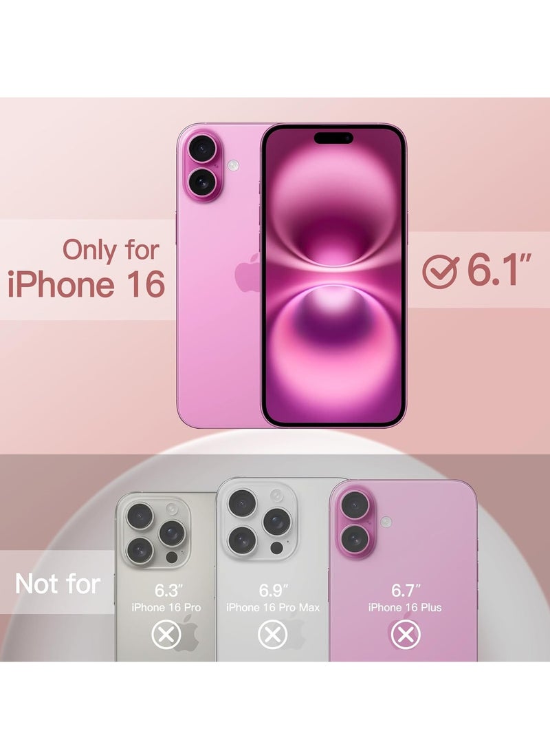 ELTRAZONE Liquid Silicone Case for iPhone 16 (6.1-Inch) – Silky Soft Touch Full-Body Protective Anti-Scratch Shockproof Cover with Microfiber Lining (Light Pink) - Image 2