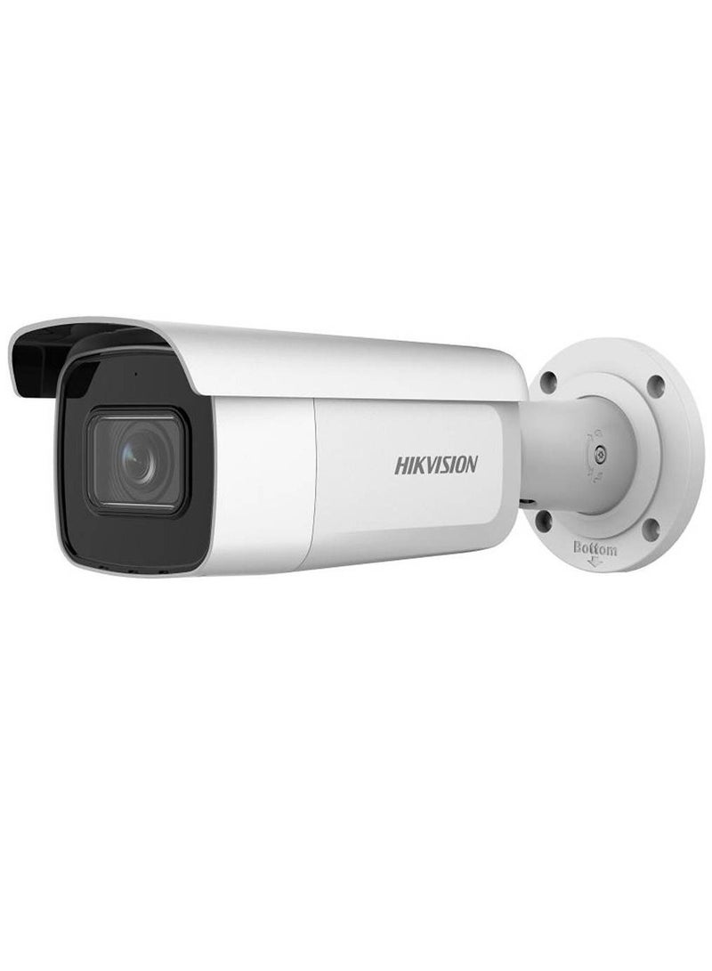 HIKVISION 6 MP AcuSense Motorized Varifocal Bullet Network Camera, 2.8 to 12mm Motorized Varifocal Lens, H.265+, 120 dB True WDR, H.265+ Compression, IP67 / IK10 Protection, White | DS-2CD2663G2-IZS - Image 1