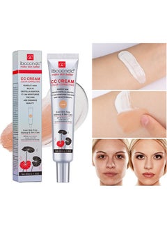 ibcccndc Skin Tone Correcting CC Cream with Centella Asiatica, Concealing and Moisturising CC Cream Color Correcting, Repairing Redness and Acne Marks, Water and Sweat Resistant, SPF 25 (01#DARK)  - Image 1