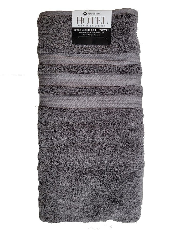 Member's Mark Hotel Premier Collection Oversized Bath Towel in Zinc, 30x58 - Image 1