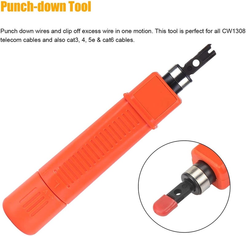 MIKUL Network Tool Kits Professional Net Computer Maintenance LAN Cable Tester Repair Tools 8P8C 4P4C 6P6C Connectors RJ45 RJ11 Cat5 Cat6 Cable Tester Screwdriver Network Cable Crimper - Image 4