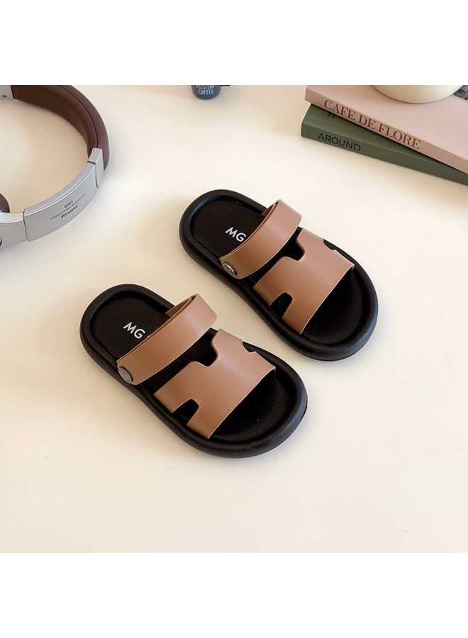 Korean Style Casual All-match Children's Sandals Children's Soft Sole Slippers Boys And Girls Sandals Summer Fashionable Sandals