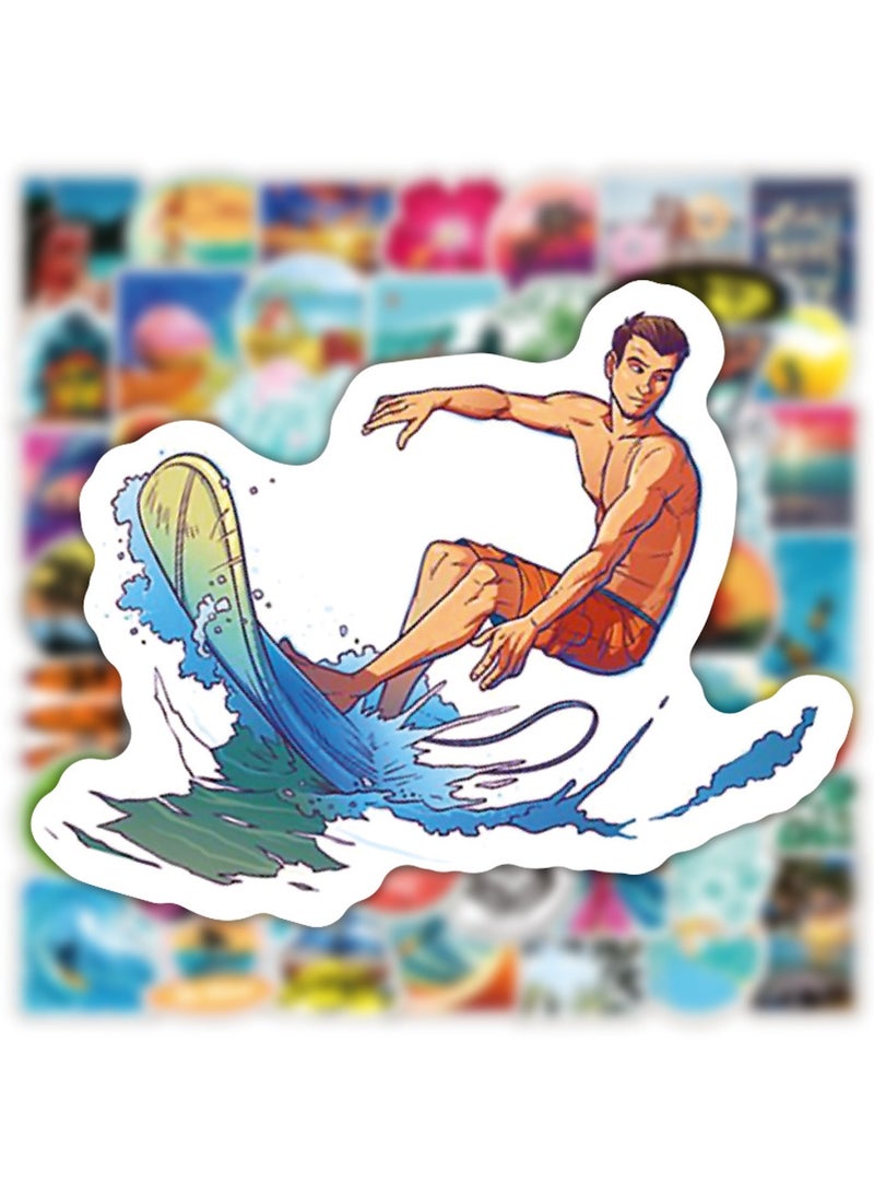 قوس قزح أورينبو 100 قطعة من ملصقات الفينيل المقاومة للماء والرائعة لملصقات التزلج على الألواح، ملصقات مثيرة لأجهزة الكمبيوتر المحمول والجيتار وحقيبة السفر وزجاجة المياه والسيارة والأمتعة والدراجات وملصقات جرافيتي مقاومة للماء هدية للمراهقين والبالغين - Image 3