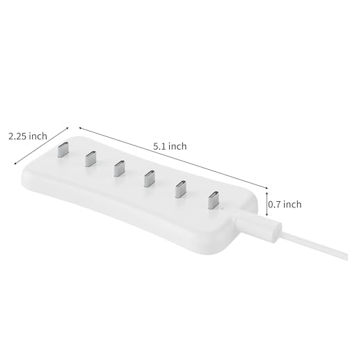 Rihvy USB Under Cabinet Lighting Charging Station with 6 Type-c Charging Ports, Portable Motion Sensor Light Indoor Multi-Light Storage & Charging Base, Reduction in Recharge Duration - Image 2