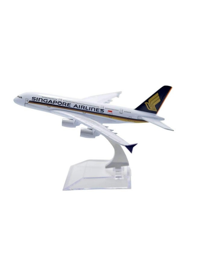 AmigozZ Diecast Aeroplane Scale Model Only For Display, Size -16 Cm -A380 Singapore(Singapore Airlines), Multicolor - Image 2