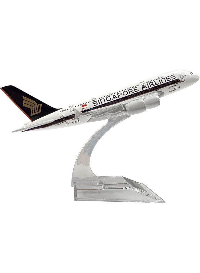 AmigozZ Diecast Aeroplane Scale Model Only For Display, Size -16 Cm -A380 Singapore(Singapore Airlines), Multicolor - Image 1