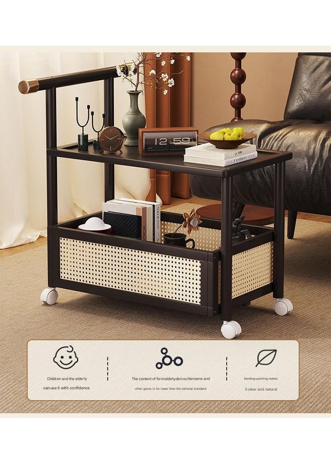 إن كي أكس طاولة جانبية متحركة لغرفة المعيشة باللون الأسود 71*40*70 سم - Image 3