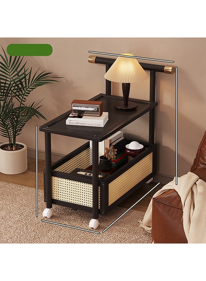 إن كي أكس طاولة جانبية متحركة لغرفة المعيشة باللون الأسود 71*40*70 سم - Image 1