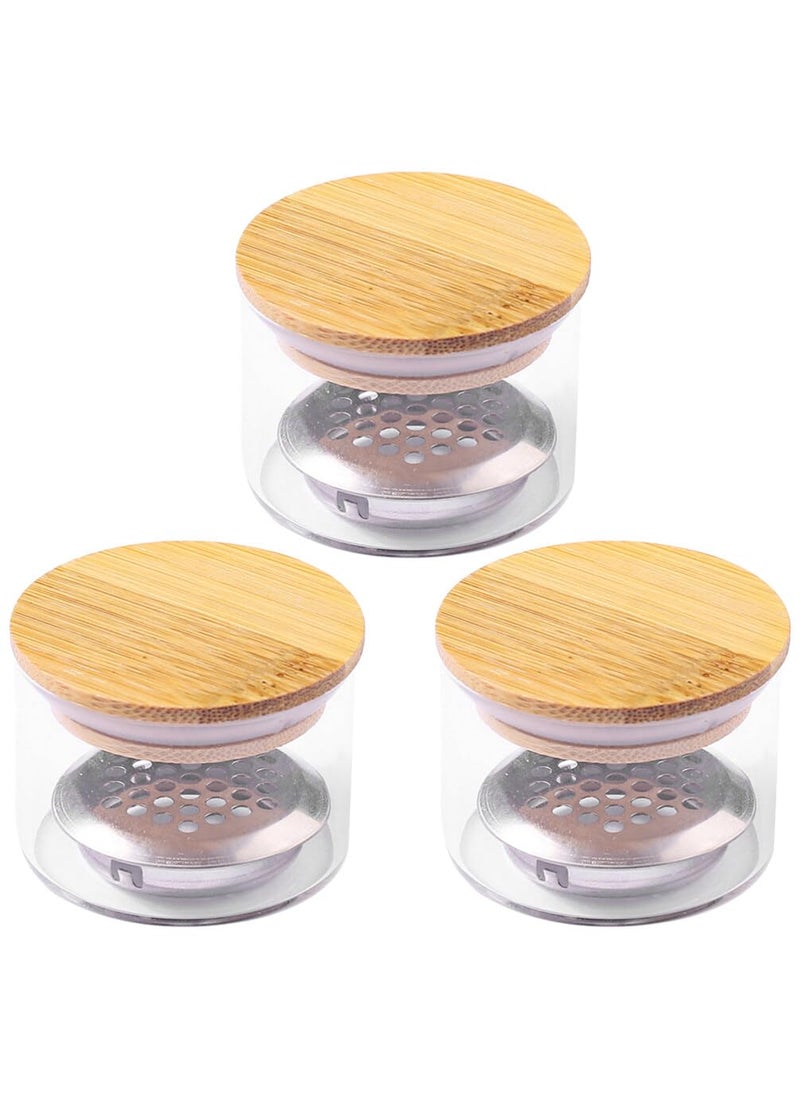 Beaupretty 3 Pcs Nail Art Liquid Powder Dappen Dish Glass Crystal Cup Glassware Tools with Lid for Nail Art Manicure Care Tools 
