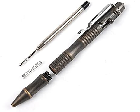 SMOOTHERPRO قلم SMOOTHERPRO من النحاس الأصفر مع آلية سحب قابلة للتعبئة للاستخدام الثقيل لمرضى الرعاش وباركنسون والتهاب المفاصل لتوقيع الأعمال المكتبية هدية EDC (BB201) - Image 4