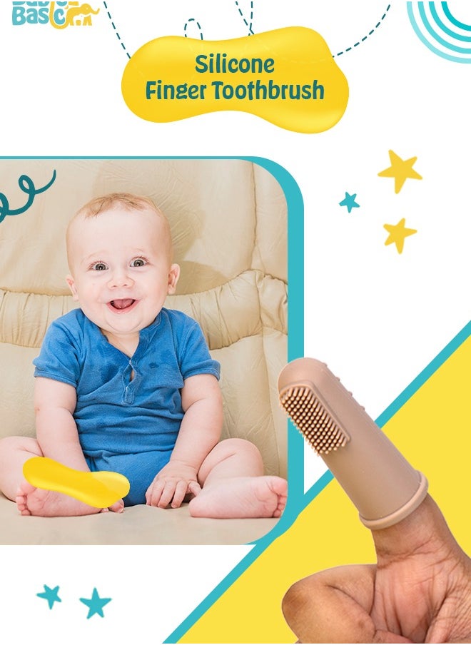 Babies Basic Toothbrush With Travel Case For Babies - Blush Silicone Toothbrush  - Image 2