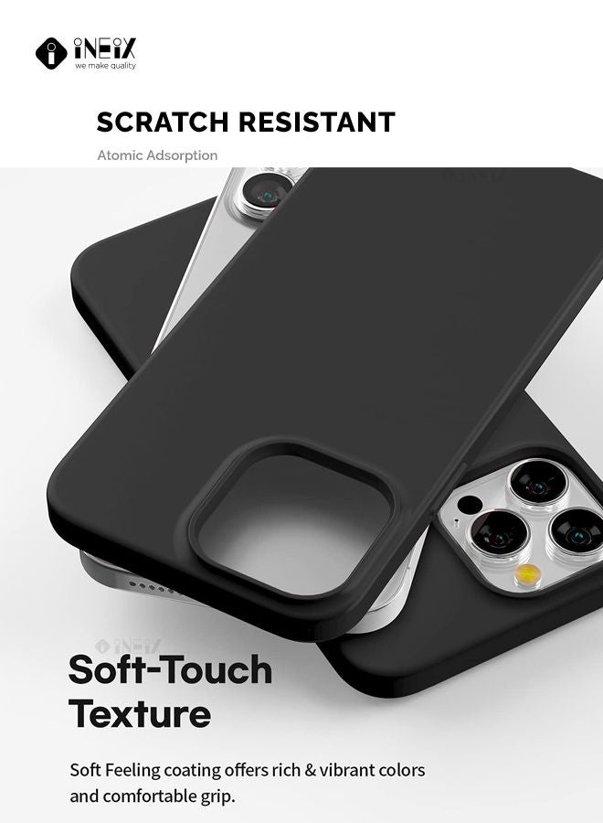 إينيكس جراب سيليكون مرن لهاتف أبل أيفون 13 برو - اسود - Image 3