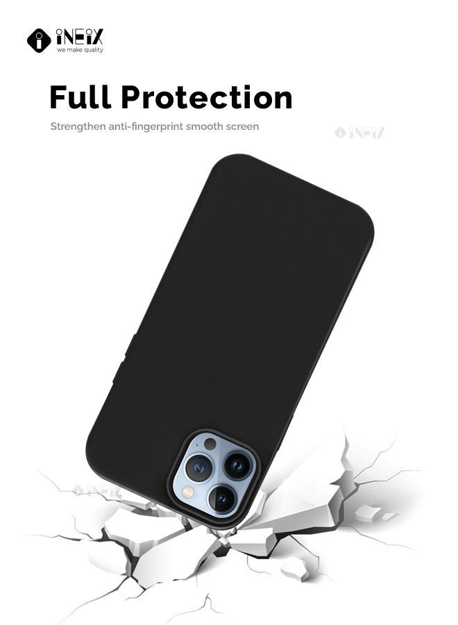 إينيكس جراب سيليكون مرن لهاتف أبل أيفون 13 برو - اسود - Image 4