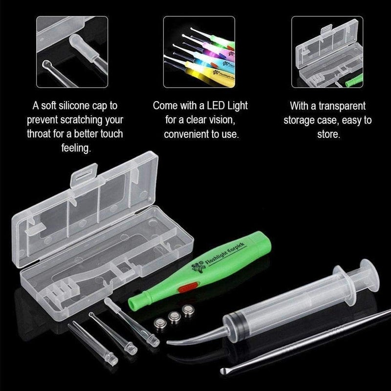 cheekyglo Tonsil Stone Remover Tool with Led Light ox & Irrigtion 2022 Whitening Products Syringe Extrctor Syringe Er Flush Cre Z7y7- - Image 3