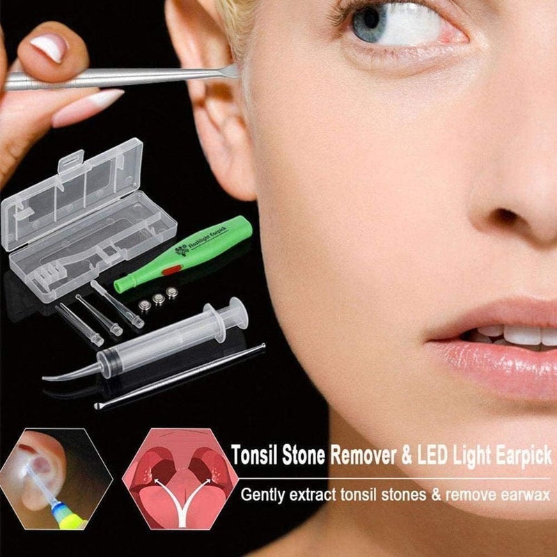 cheekyglo Tonsil Stone Remover Tool with Led Light ox & Irrigtion 2022 Whitening Products Syringe Extrctor Syringe Er Flush Cre Z7y7- - Image 2