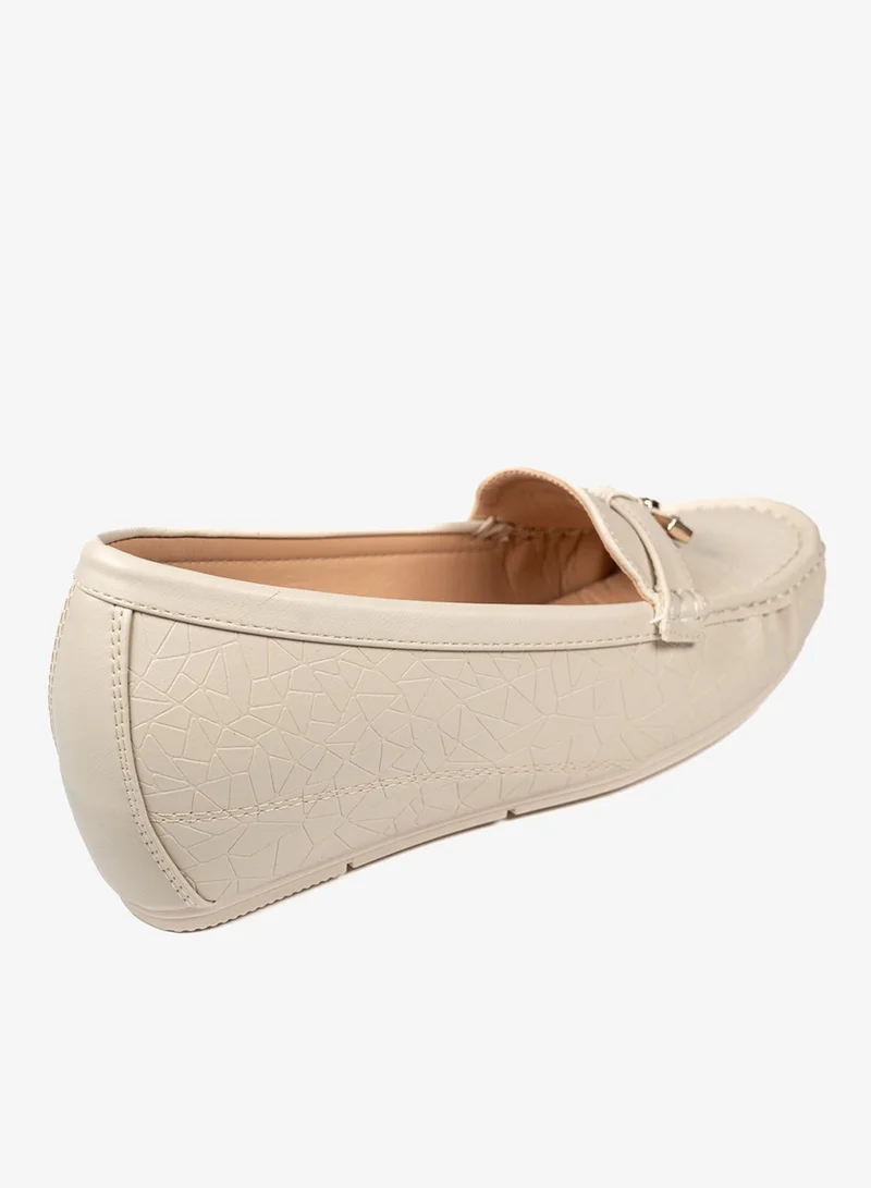 Geoomnii BEIGE Geoomnii Closed Flat Shoes for Women – Comfortable Slip-On Ballet Flats for Office, Daily Wear & Casual Use for Women | Best Price UAE