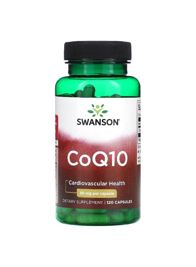 Swanson, CoQ10, 30 mg, 120 Capsules - Image 1