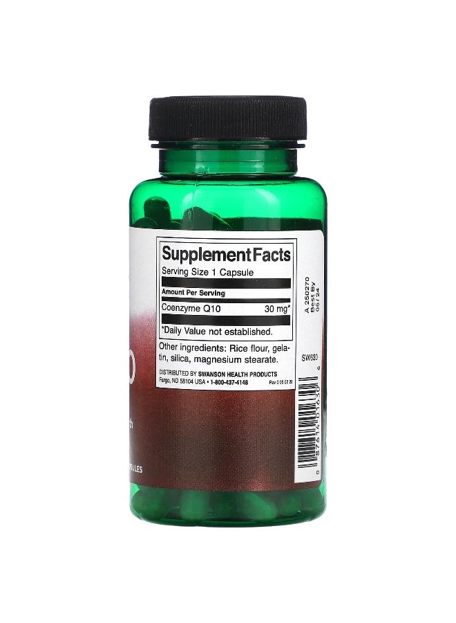 Swanson, CoQ10, 30 mg, 120 Capsules - Image 2