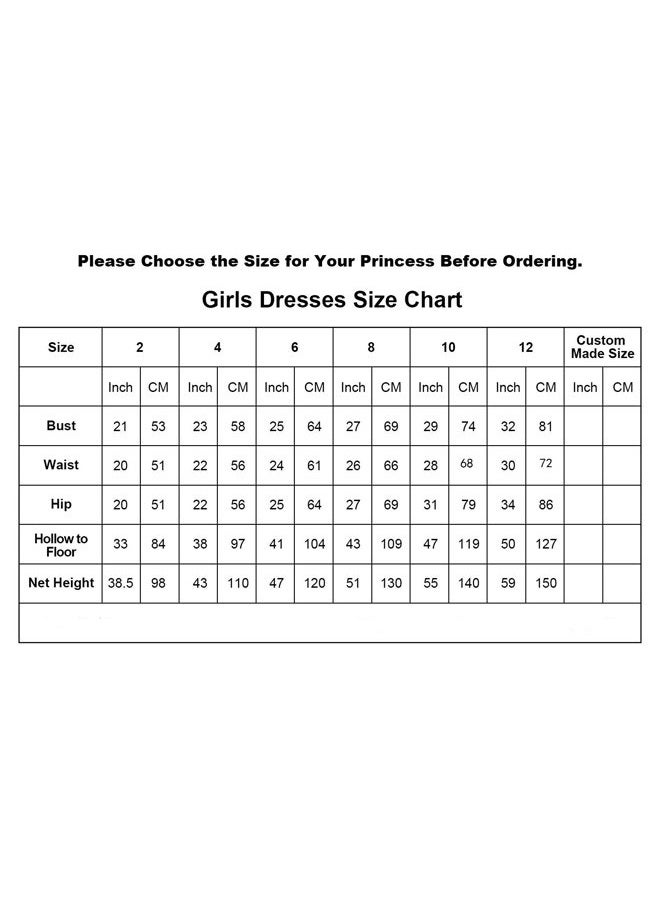 WDE Princess Hot Pink Long Girls Pageant Dresses Kids Prom Puffy Tulle Ball Gown US 8 - Image 5