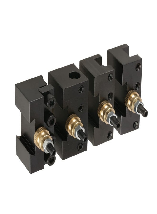 Walfront 4pcs Quick Change Tool, Mini Lathe Post Holder Kit Boring Blade Turning Facing Holder Set - Image 2