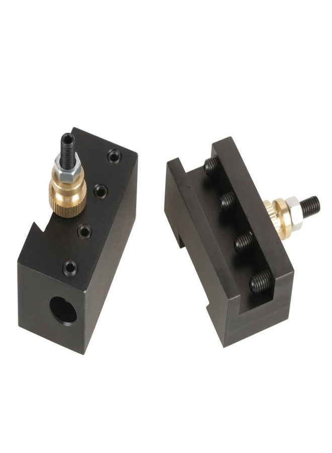 Walfront 4pcs Quick Change Tool, Mini Lathe Post Holder Kit Boring Blade Turning Facing Holder Set - Image 3