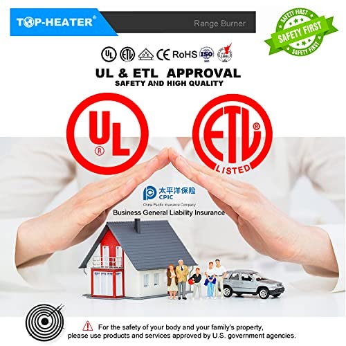 TOP-HEATER MP21YA Electric Stove Burner Replacement - 8 Inch 2100W Range Burner Element for Whirlpool, KitchenAid, Norge - Upgraded TOP-HEATER 234000 Surface Element Unit (1 Pack) - Image 5