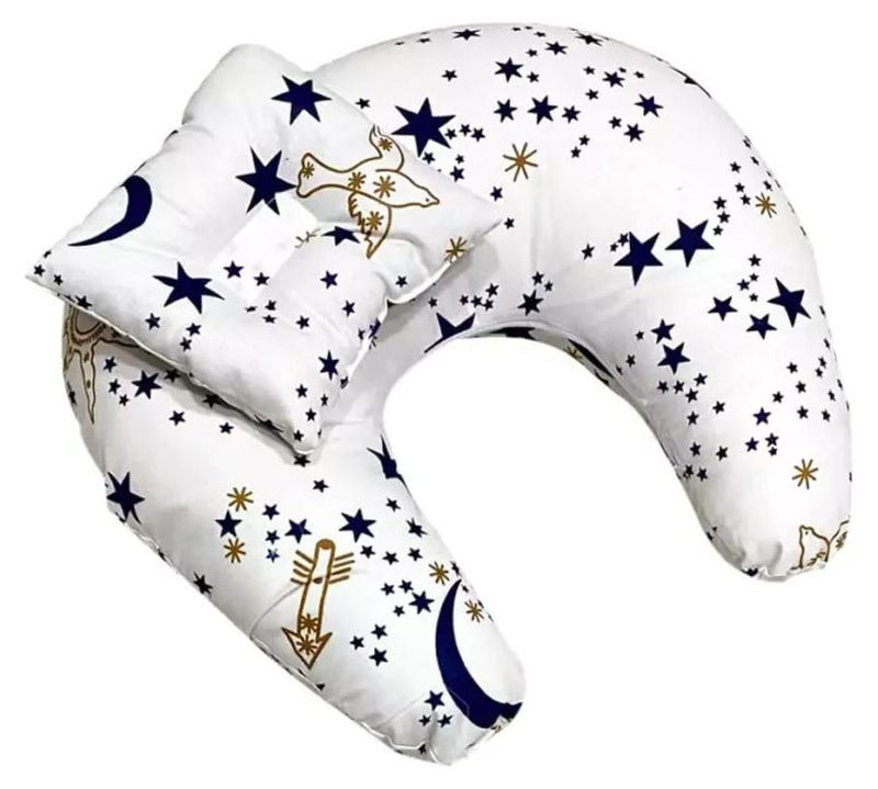 Boppy Nursing Pillow And Positioner - Original, Black And Gold Animals, Breastfeeding, Bottle Feeding, Baby Support, With Removable Cotton Blend Cover, Wake Up Time Support - Multi Color - Image 1