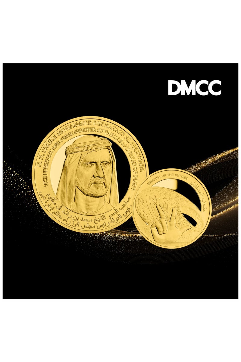 ABConcept UAE Gold Bullion Coin – First Edition 1/2 oz (Museum of the Future) - Image 1
