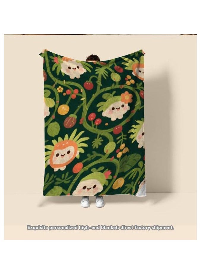 عام بطانية رقيقة من الفانيلا (دافئة ومريحة، ومناسبة للنوم واستخدام الألعاب وإزالة الغبار ومقاومة للرمل) 150 سم * 200 سم - 896 - Image 4