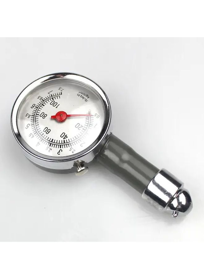 Black Heavy Duty Car Tire Pressure Gauge Dual Scale PSI KPa Portable Air Pressure Meter - Image 5