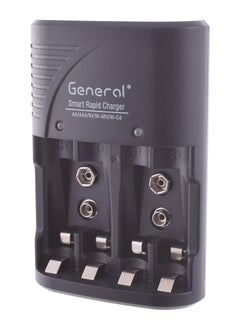 جنرال شاحن بطارية ذكي مزدوج من جنرال C9035N - أسود  - Image 1