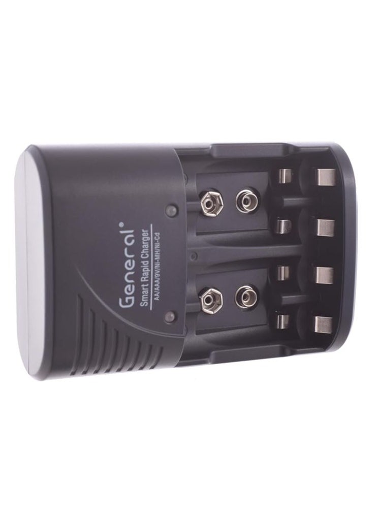 جنرال شاحن بطارية ذكي مزدوج من جنرال C9035N - أسود  - Image 2