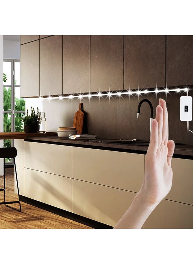 Motion Sensor USB LED Strip Light Cool White 1M For Kitchen Cabinet TV Lighting - Image 4