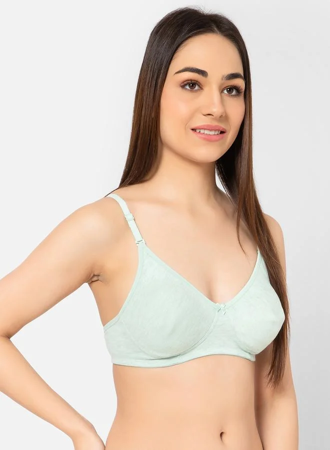 Clovia Clovia Pack of 2 - Solid Non-Padded Non-Wired Full Coverage Multiway T-Shirt Bra