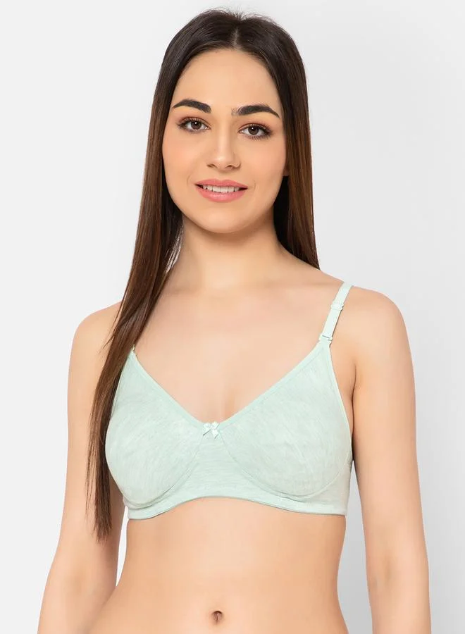 Clovia Clovia Pack of 2 - Solid Non-Padded Non-Wired Full Coverage Multiway T-Shirt Bra