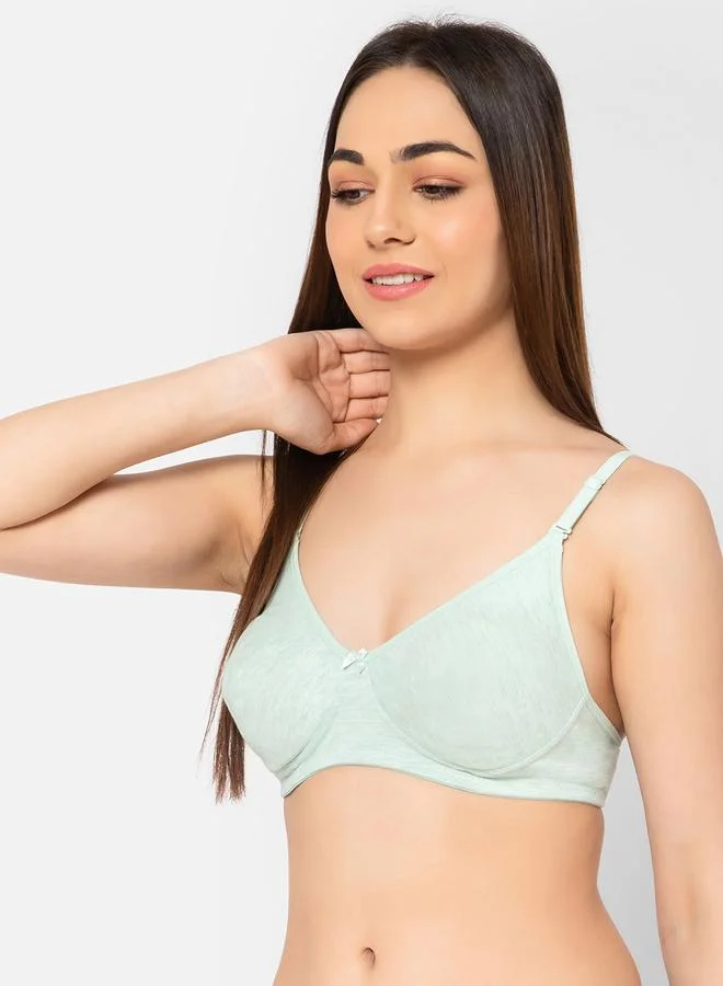 Clovia Clovia Pack of 2 - Solid Non-Padded Non-Wired Full Coverage Multiway T-Shirt Bra