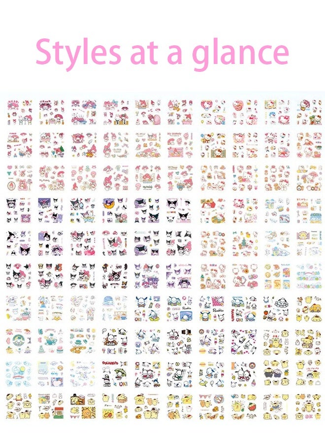 200 Sheets Cute Anime Girl Stickers, Vinyl Cartoon Aesthetic Decorative Sticker Set, Ideal for Scrapbooking, Journaling, Laptops, and Room Decoration - Image 4