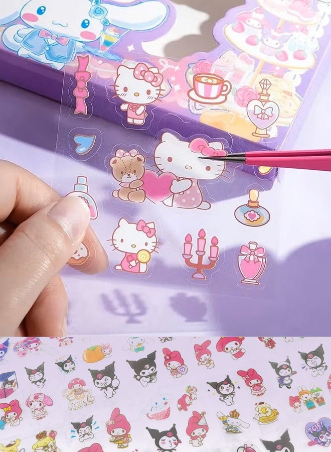 200 Sheets Cute Anime Girl Stickers, Vinyl Cartoon Aesthetic Decorative Sticker Set, Ideal for Scrapbooking, Journaling, Laptops, and Room Decoration - Image 5