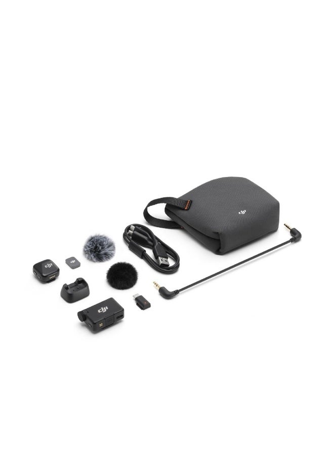 دي جي آي DJI ميكروفون ميني (1TX + 1RX) ، ميكروفون لافيلير لاسلكي ，المدمجة وخفيفة الوزن ، واضحة وخفيفة الحد من الضوضاء - Image 2