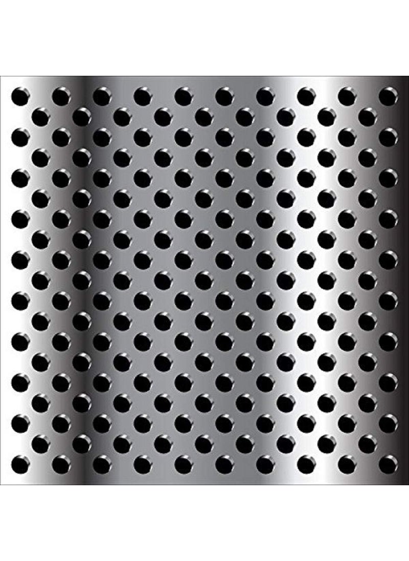 SWERTIA Swertia Stainless Steel Perforated Dustbin Recycle Bin Trash Can Dry Waste Bin for Kitchen Home School and Office Pack of 3 Silver  - Image 4