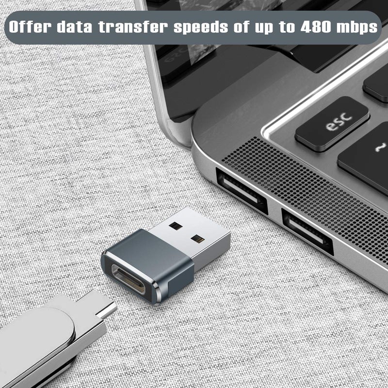 Basesailor محول شاحن السيارة Basesailor لجهاز iPhone 16 15 Pro Max 4Pack، محول USB إلى USBC نوع C أنثوي إلى ذكر لأجهزة Airpods 4، Apple Watch 10/iWatch، iPhone 14 13 Plus، iPad Mini 7، Samsung Galaxy S24 A54 - Image 3