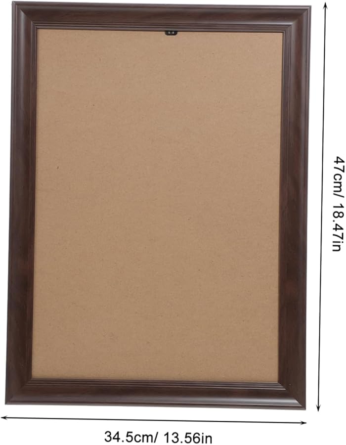 Large Rustic Brown Wooden Picture Frame For Wall Mounting Home Decor - Image 3