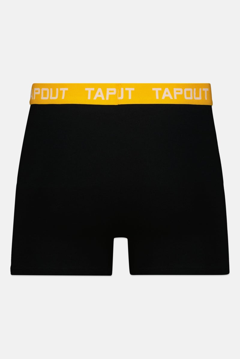 TapouT Men 3Pcs Brand Logo Boxer, Black - Image 2