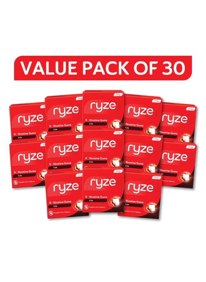 رايز علكة رايز بالنيكوتين 2 ملغ | علكة كولا بالنيكوتين 2 ملغ | عبوة من 30 قطعة (270 علكة) | لطيفة على الحلق | معتمدة من إدارة الغذاء والدواء الأمريكية | خالية من السكر | خصائص تبييض الأسنان - Image 2